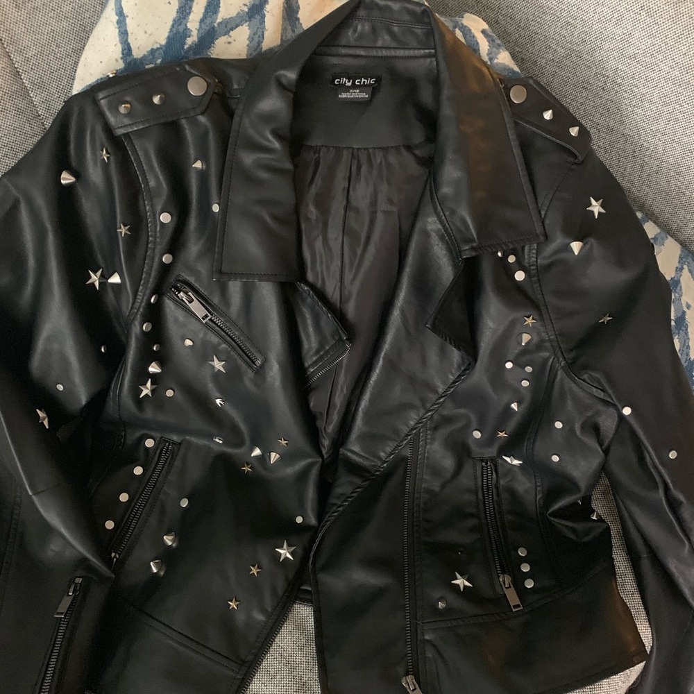 City Chic Rock Stud Jacket